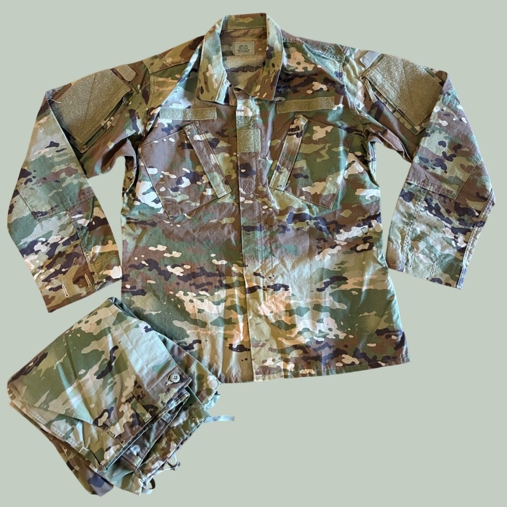 US Military OCP Scorpion W2 Camouflage ACU Uniform Set Medium Long Army Tactical